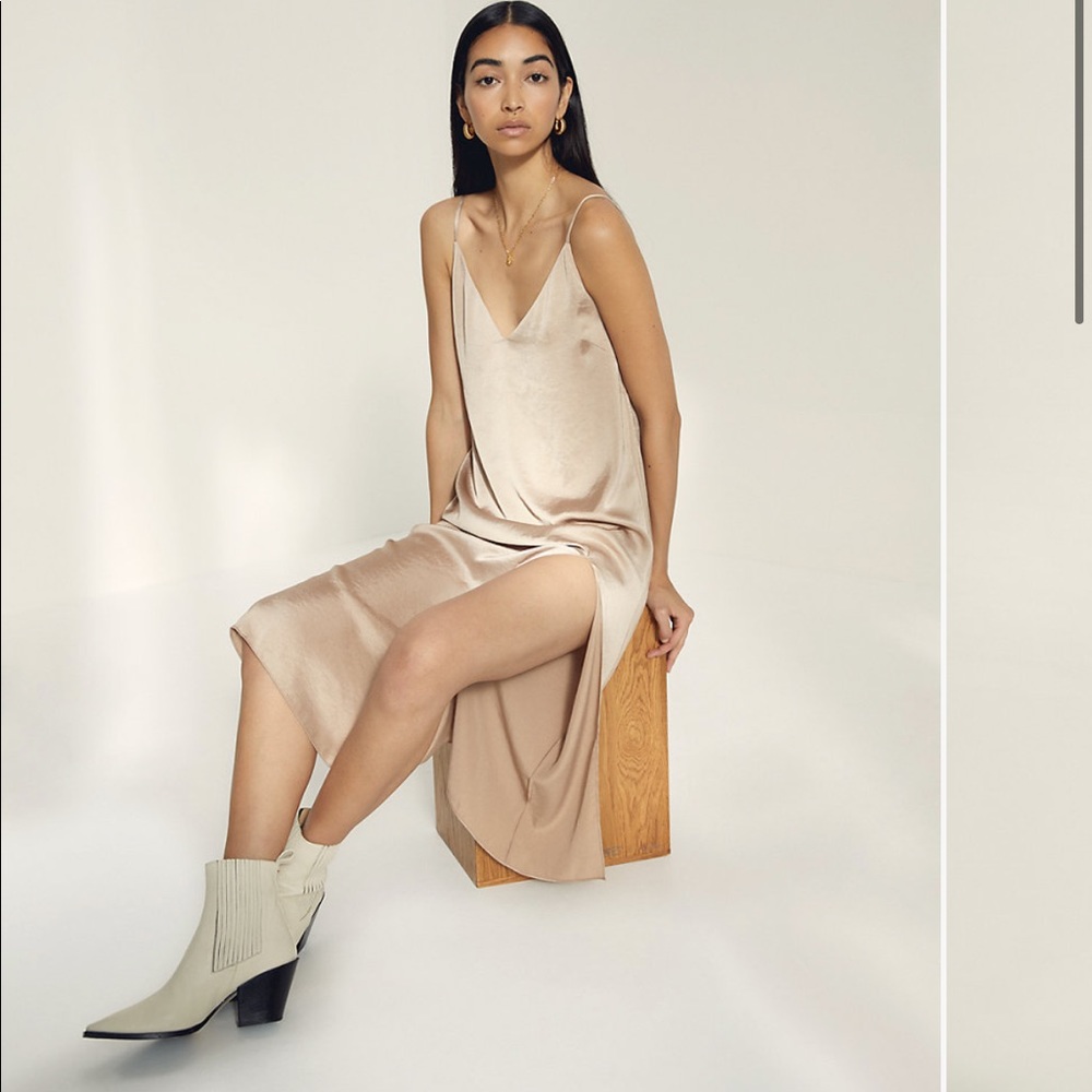 Aritzia Wilfred Only Slit Slip Dress